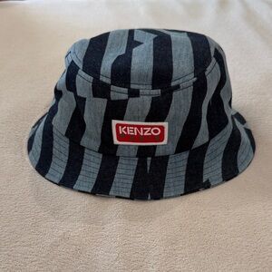 Kenzo Rinse Blue Denim Bucket Hat